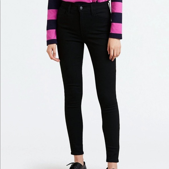 Levi’s 720 high rise super skinny black jeans - Picture 2 of 5